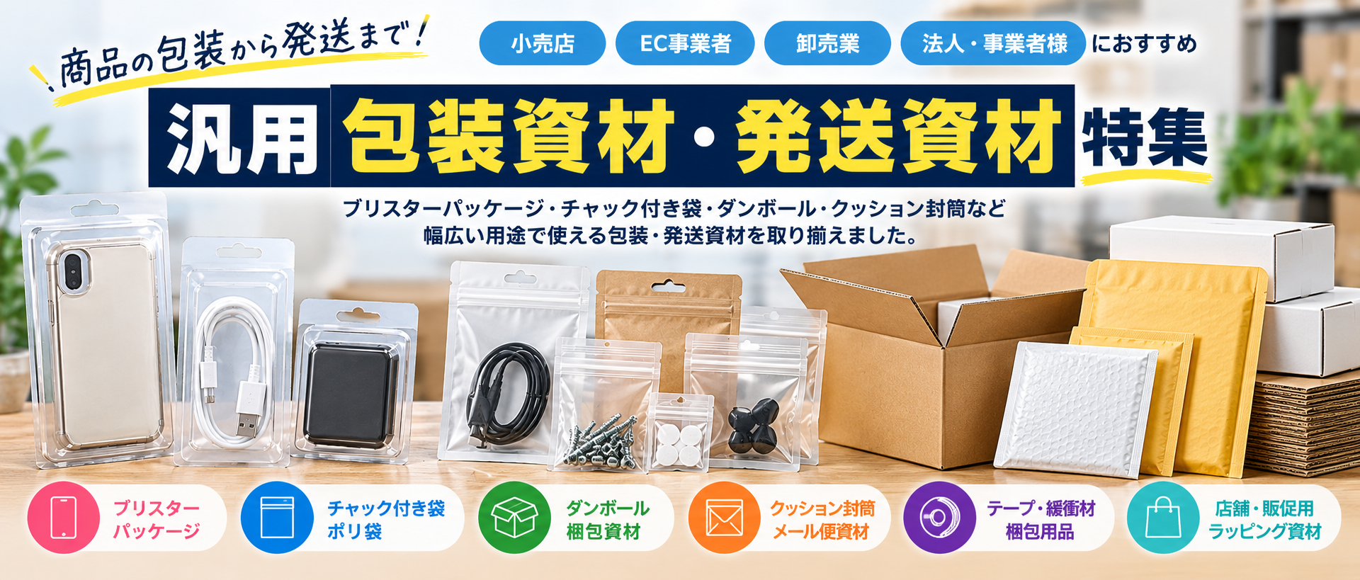汎用包装資材・梱包資材特集
