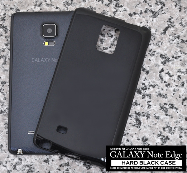 <スマホ用素材アイテム>GALAXY Note Edge(SC-01G/SCL24)用ハードブラックケース
