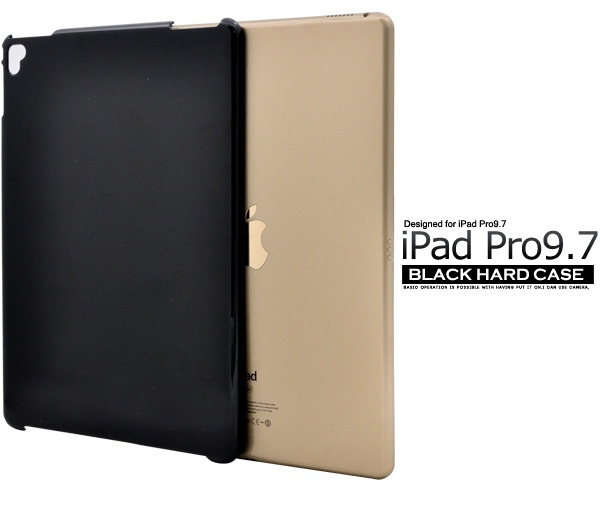 <タブレット用品>シンプルデザイン! iPad Pro 9.7インチ用ハードブラックケース